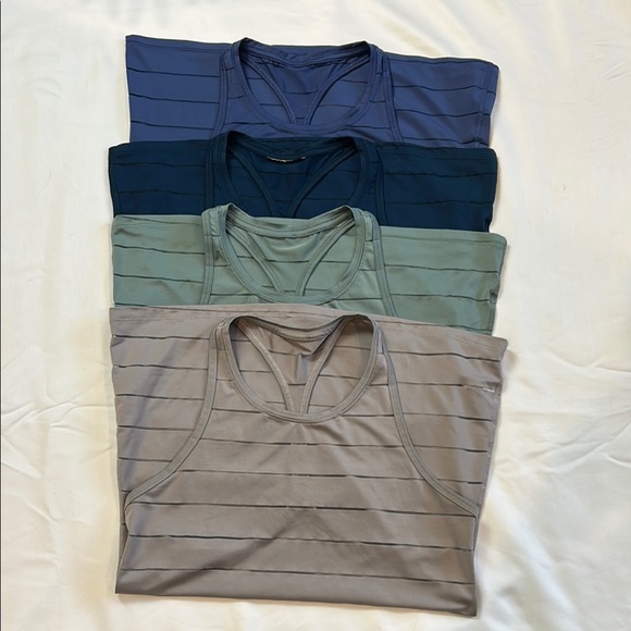 Athleta Tops - Athleta Tank Tops - Blue, Navy, Green, Gray